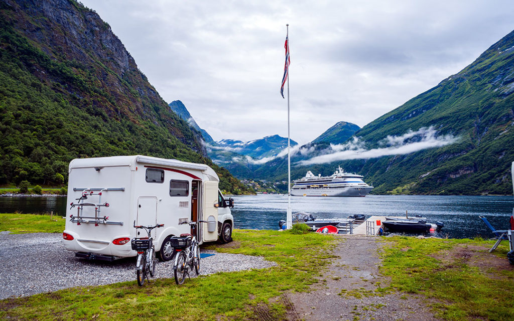 Skandinavien mit dem Wohnmobil bereisen- am Geirangerfjord